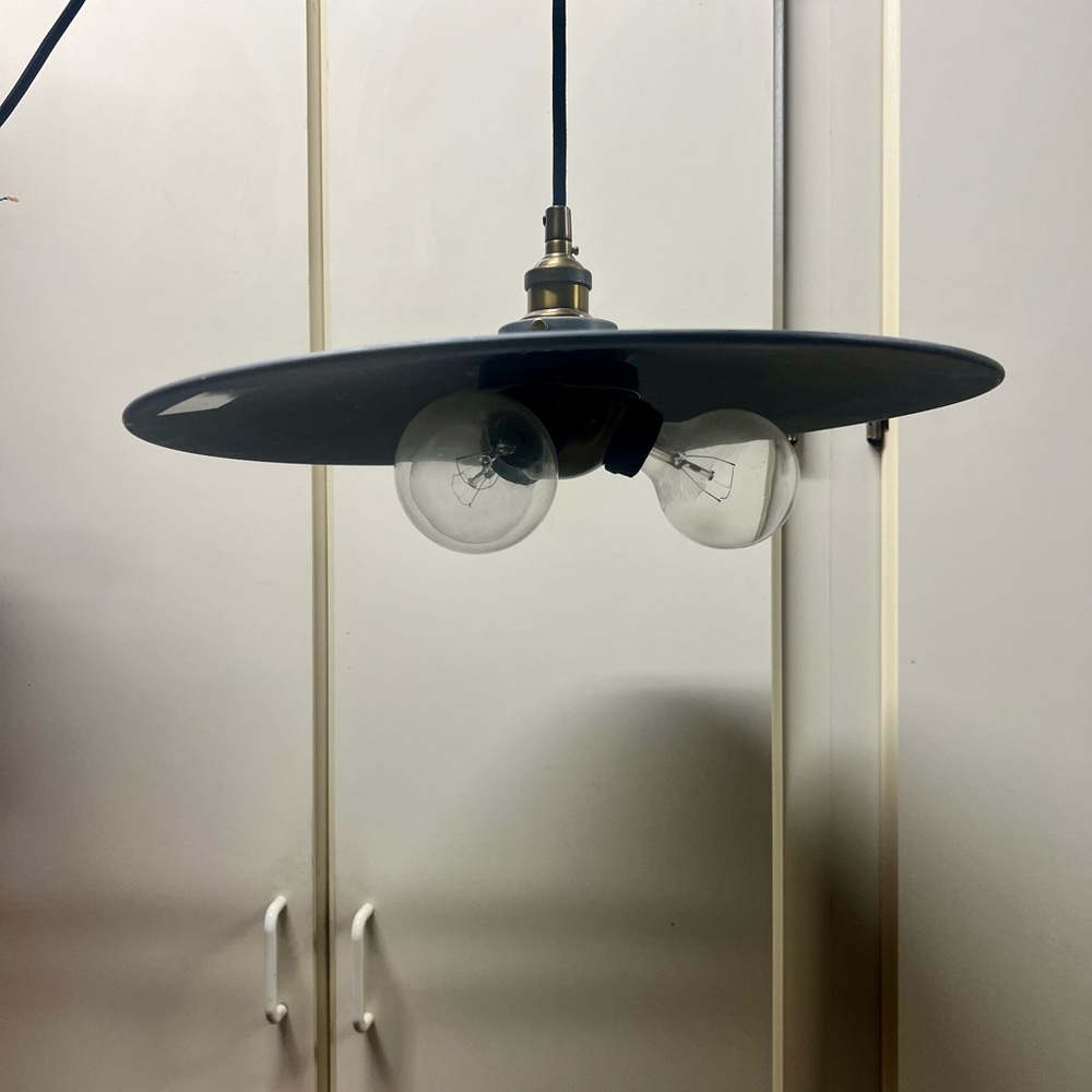 Restoration Hardware Ceiling Light Black Industrial Pendant Light Fixture